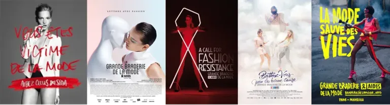 Florilège d'affiches promotionnelles créées par l'agence BETC pour AIDES