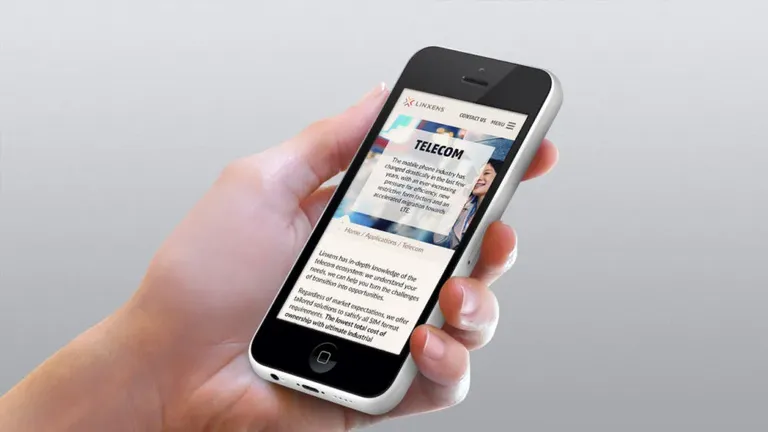 Linxens mobile mockup