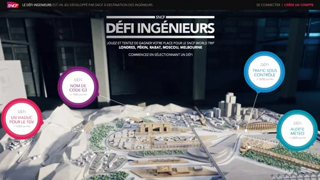 SNCF recrute ses ingénieurs via le Serious Game « Défi Ingénieur »