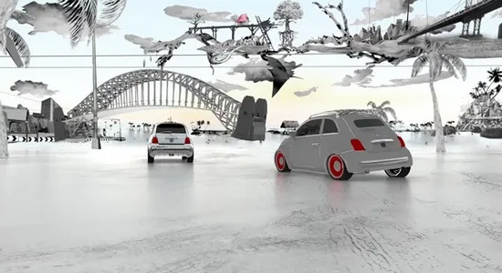 Une publicité très graphique pour FIAT