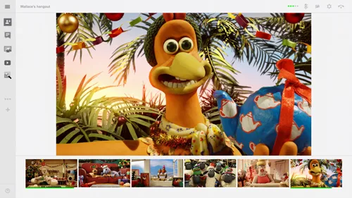 Wallace et Gromit fêtent Noël par visioconférence grâce à Google