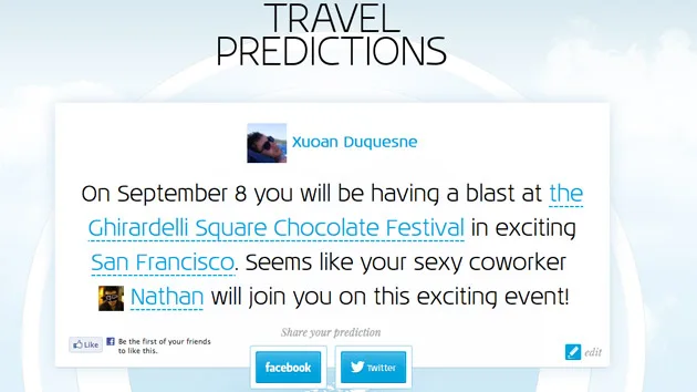 KLM a des dons de prédiction sur Facebook