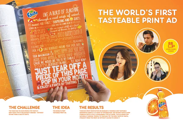 Fanta lance la première publicité comestible