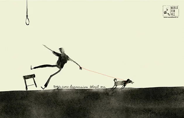 Un chien contre la dépression