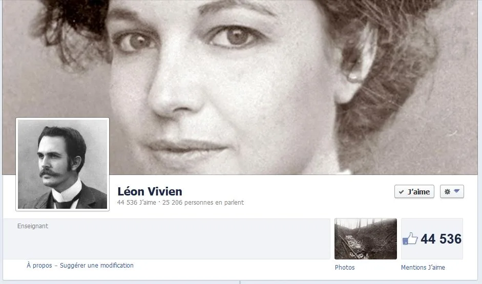 Un poilu sur Facebook