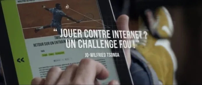 Entrainez Tsonga avec BNP Paribas