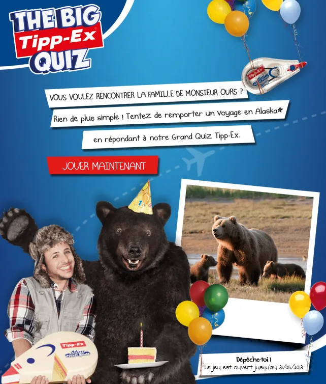 Tipp-Ex : Le retour de l’ours prodige