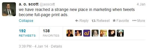 Tweet A.O. Scott
