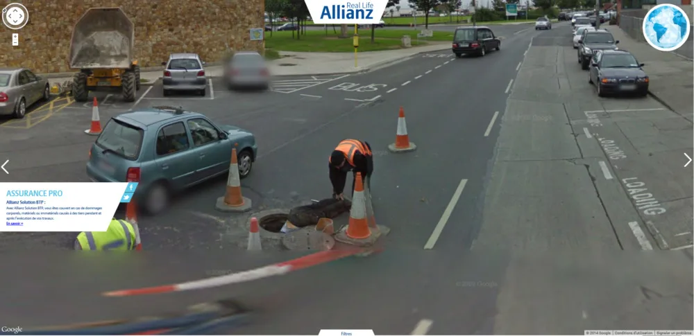 Les offres d’Allianz sur Google Street View