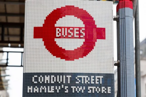 Street marketing Lego à Londres