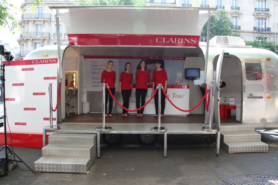 Street-Marketing : Le Clarins Beauty Tour !