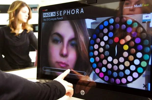 Un miroir Séphora en réalité augmentée