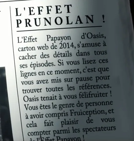 Oasis S01E03 - remerciements