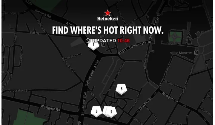Heineken lance wherenext