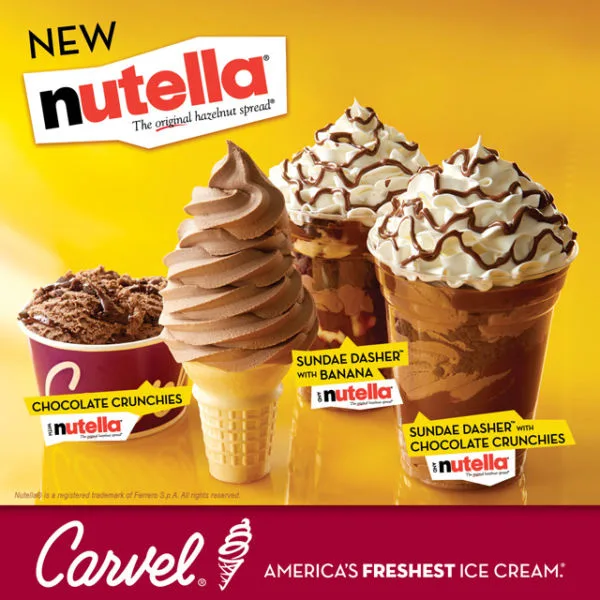 Carvel annonce enfin le lancement de sa glace Nutella