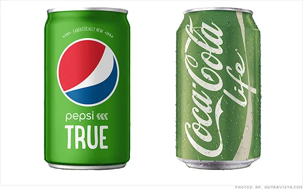 Pepsi True contre Coca-cola Life