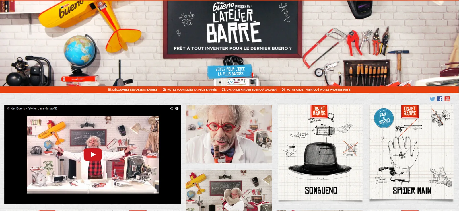 L'atelier barré de Kinder Bueno