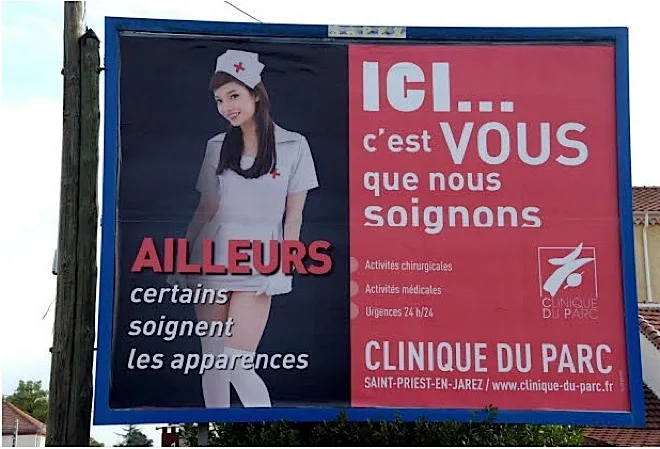 Campagne osée pour la clinique du Parc