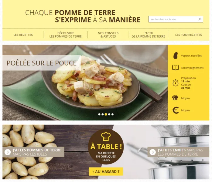 recette pomme de terre