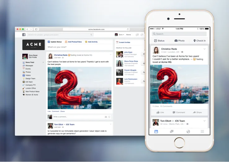 Facebook at work : le nouveau réseau social d'entreprise ?