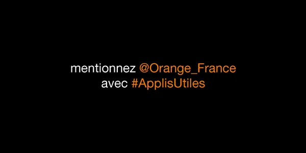 Orange lance #ApplisUtiles