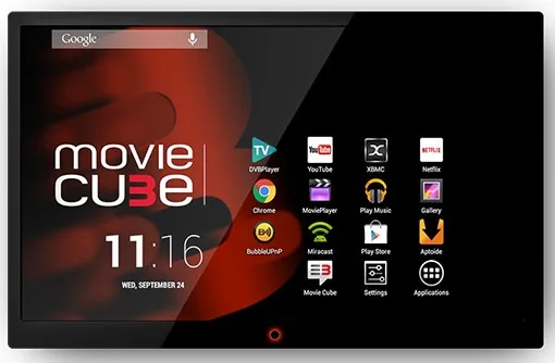 Interface de la TV Box d'EMTEC 