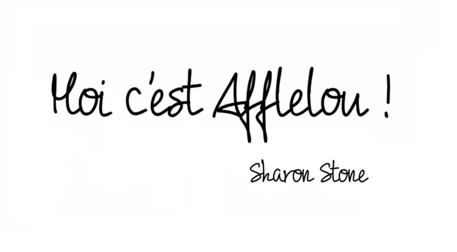 Sharon Stone joue pour Alain Afflelou