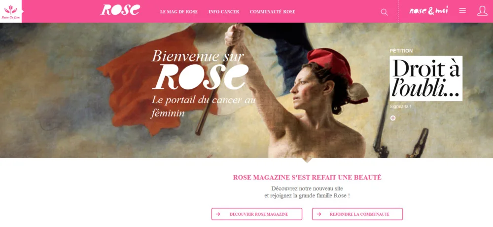 Le nouveau site de Rose Magazine