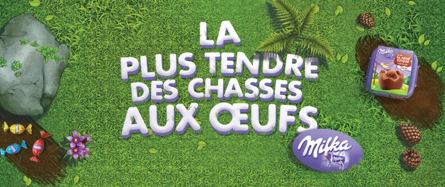 La chasse aux œufs annuelle de Milka