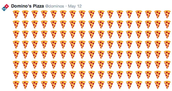 Votre pizza Domino's commandée en un seul Tweet !