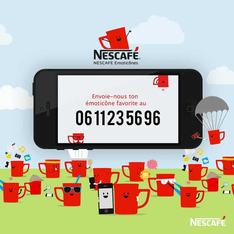Rencontrez les émoticônes NESCAFÉ !