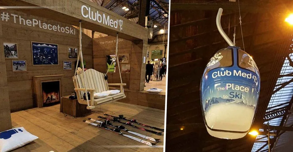 Le Club Med a installé #ThePlaceToSki à Paris