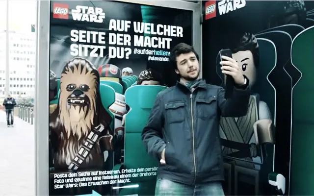 Des selfies avec les personnages de Star Wars en LEGO