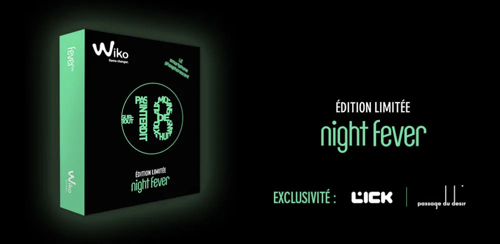 Wiko lance Night Fever : le premier pack téléphonique «Interdit aux moins de 18ans»