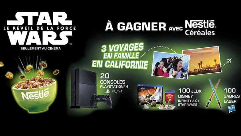 Les céréales Nestlé s'habillent en Star Wars