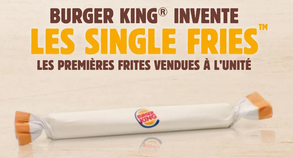 Burger King lance les «Single Fries»