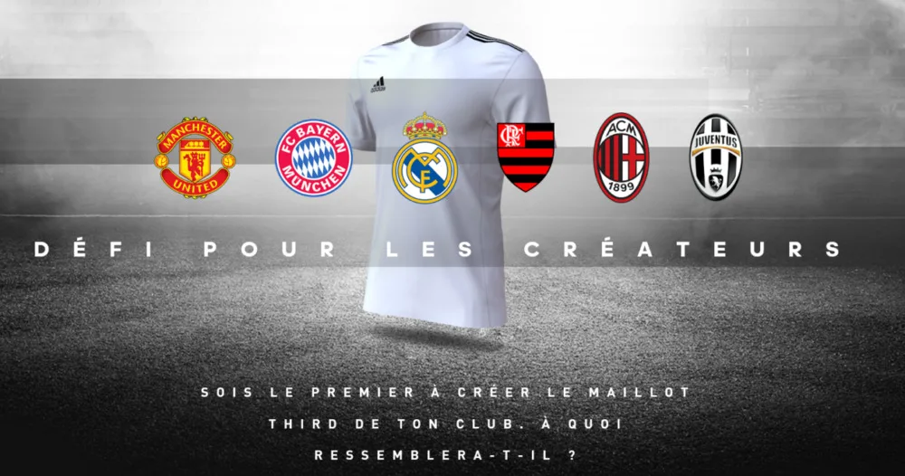 Créez le 3ème jeu de maillot des plus grands clubs du monde
