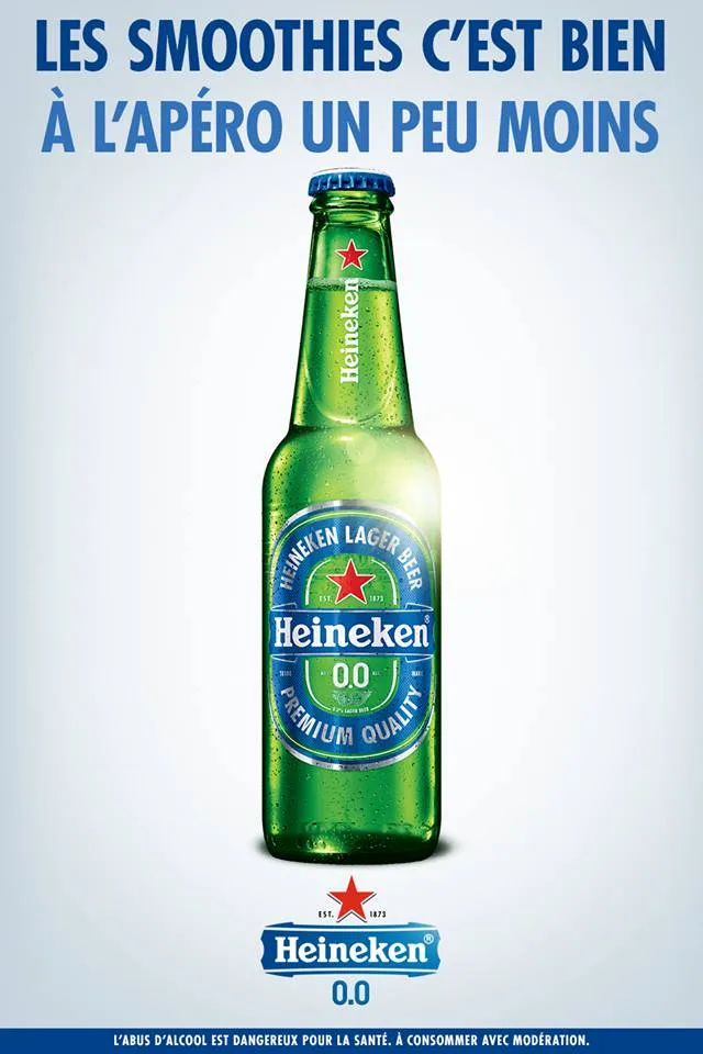 Heineken 0.0% Les smoothies c'est bien, à l'apéro un peu moins