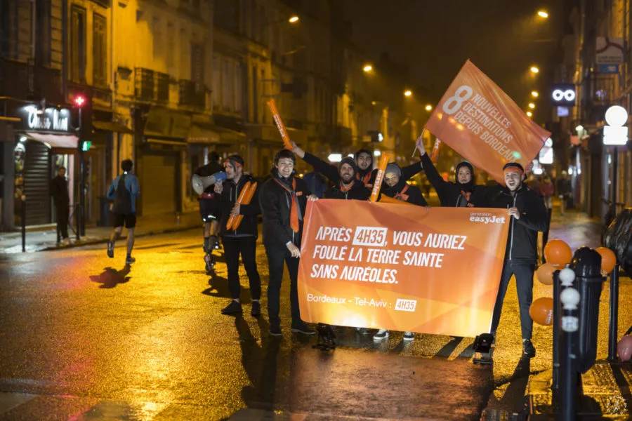 EasyJet investit un marathon pour promouvoir ses vols !