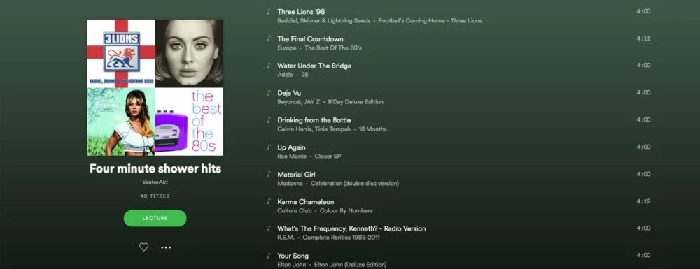 Spotify lutte contre le gaspillage d’eau avec une nouvelle playlist