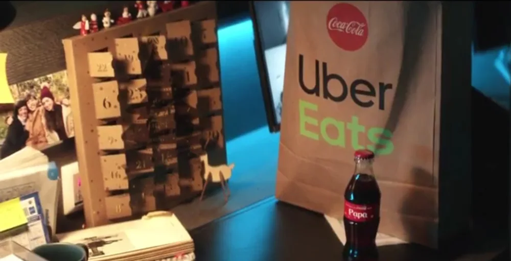 Uber Eats et Coca-Cola gâtent ceux qui travaillent le soir de Noël