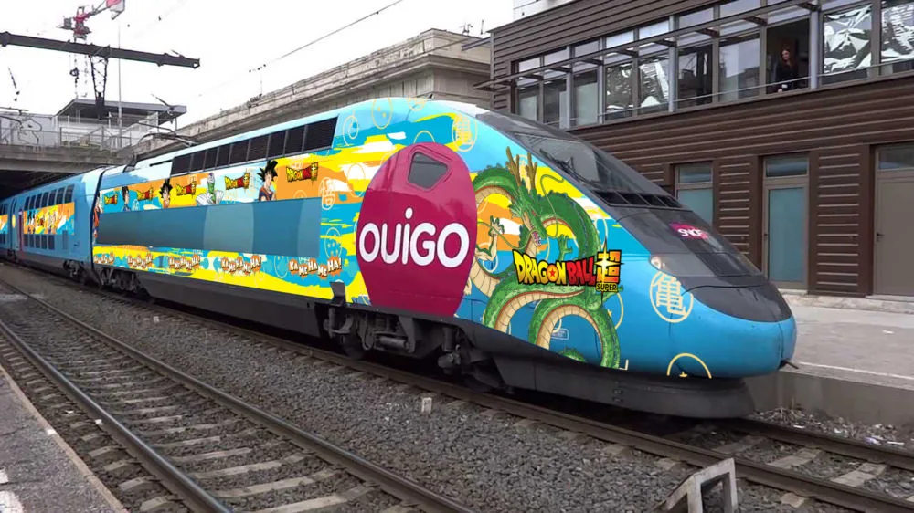 Avec OUIGO : Embarquez dans un TGV aux couleurs de DRAGON BALL !