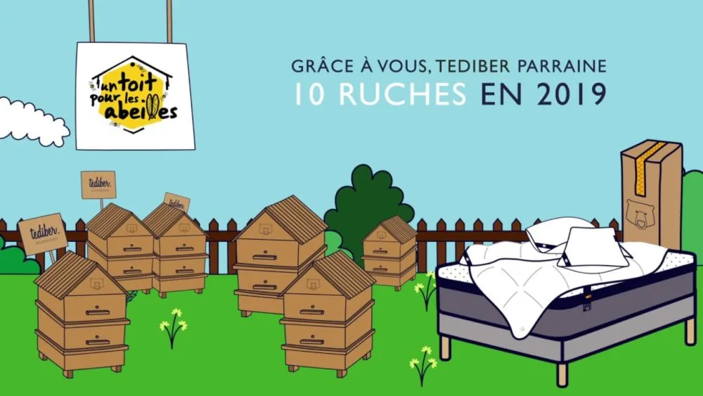 JOURNÉE MONDIALE DES ABEILLES : LA CAMPAGNE TEDIBER X UN TOIT POUR LES ABEILLES POUR PARRAINER DES RUCHES