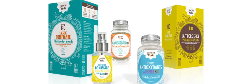 La nouvelle marque de Fitoform «Jardin Veda» signée Du Bruit au Balcon et Ciliabule