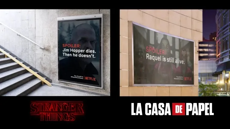 Confinement : Des spoilers de séries Netflix affichés dans la rue pour vous dissuader de sortir !